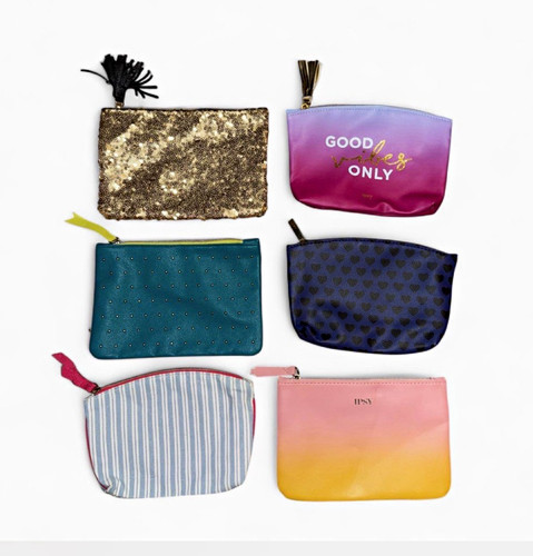 Ipsy multicolor zipper makeup - multicolor,